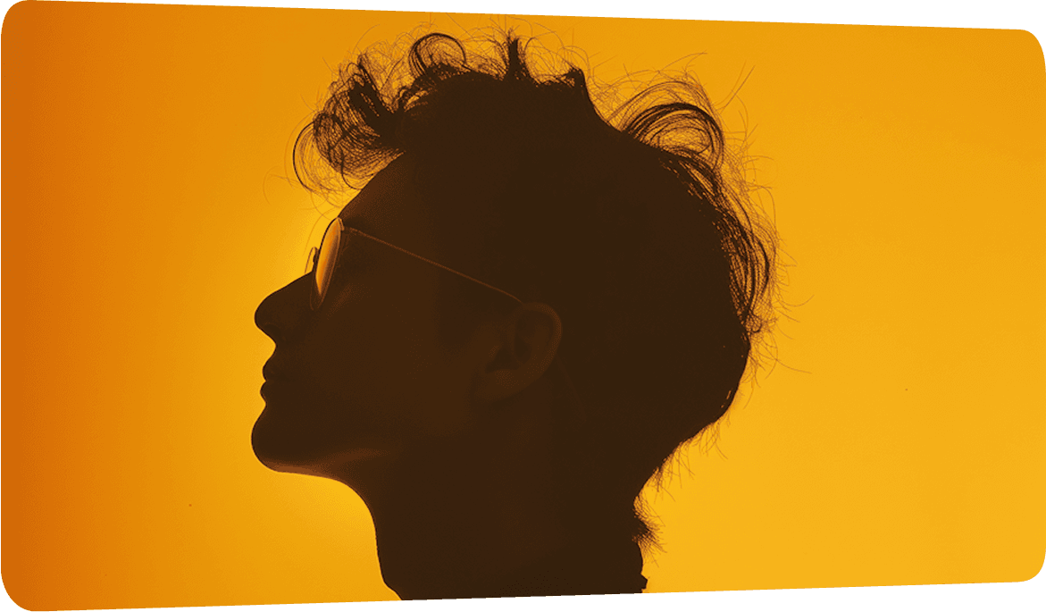 Contemplative Man Silhouette